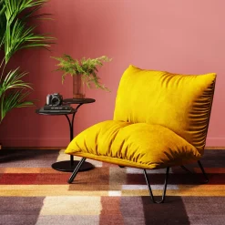 KARE Design Fauteuil Port Pino Jaune Outlet