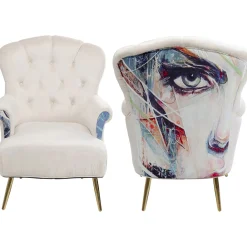 KARE Design Fauteuil Portrait Creme Clearance