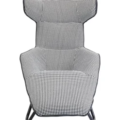 KARE Design Fauteuil Relax Granada Noir-Blanc Clearance