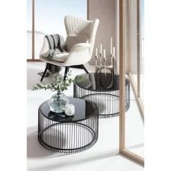 KARE Design Fauteuil Tudor Boucle Creme Outlet