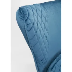KARE Design Fauteuil Tudor Velvet Petrol Best