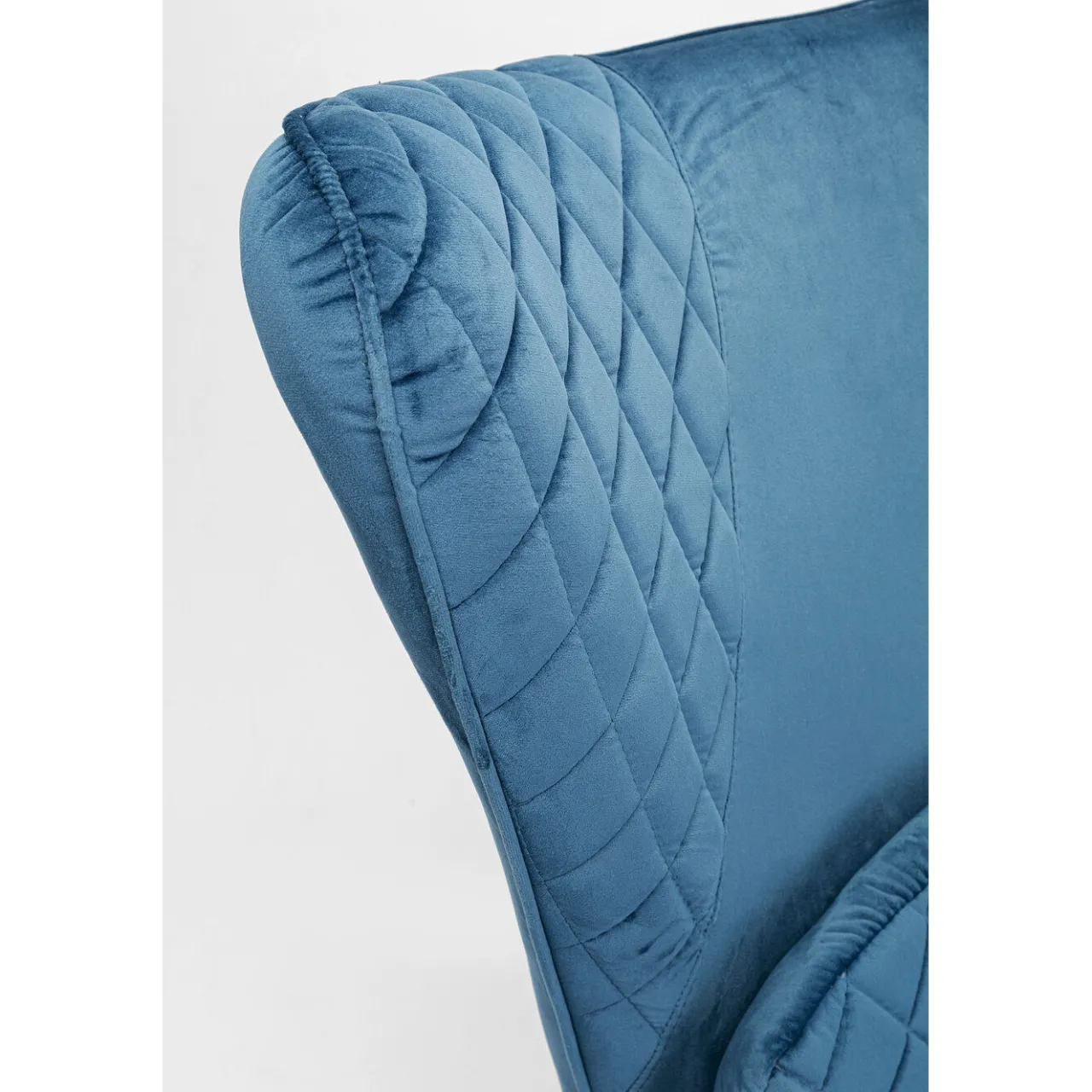 KARE Design Fauteuil Tudor Velvet Petrol Best