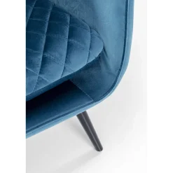 KARE Design Fauteuil Tudor Velvet Petrol Best