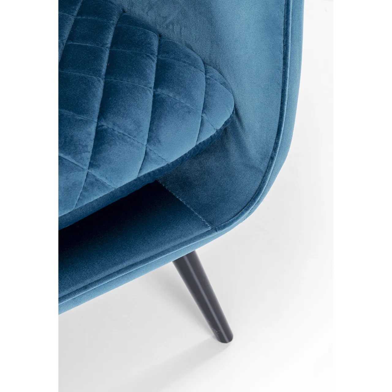 KARE Design Fauteuil Tudor Velvet Petrol Best
