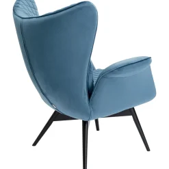 KARE Design Fauteuil Tudor Velvet Petrol Best