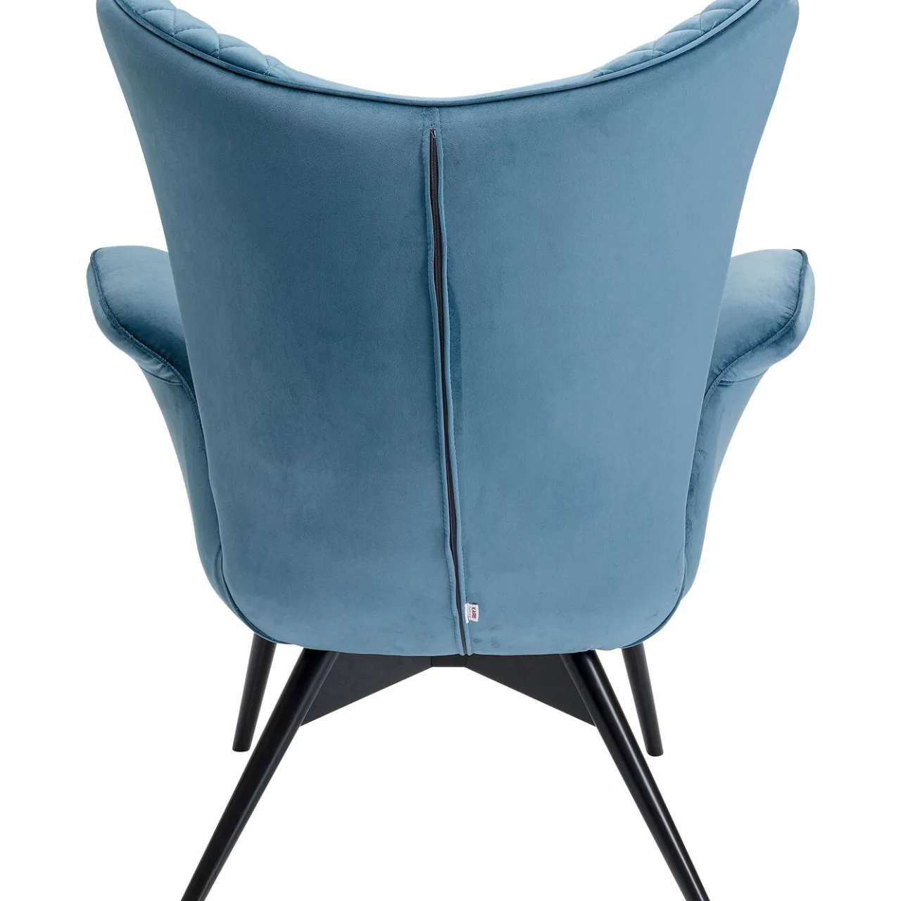 KARE Design Fauteuil Tudor Velvet Petrol Best