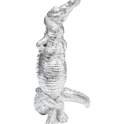 KARE Design Figurine Déco Alligator Argente 39Cm Sale