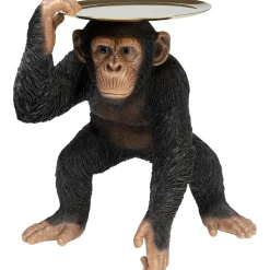 KARE Design Figurine Décorative Butler Playing Chimp Noir 52Cm Discount