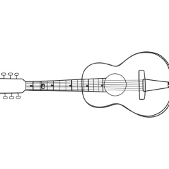 KARE Design Garderobe Murale Guitar 81Cm Outlet