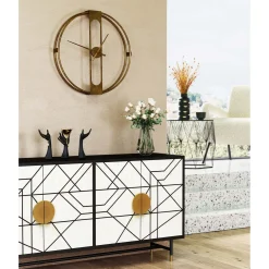 KARE Design Horloge Murale Clip Gold O60Cm Online