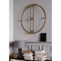 KARE Design Horloge Murale Clip Gold O107Cm Sale