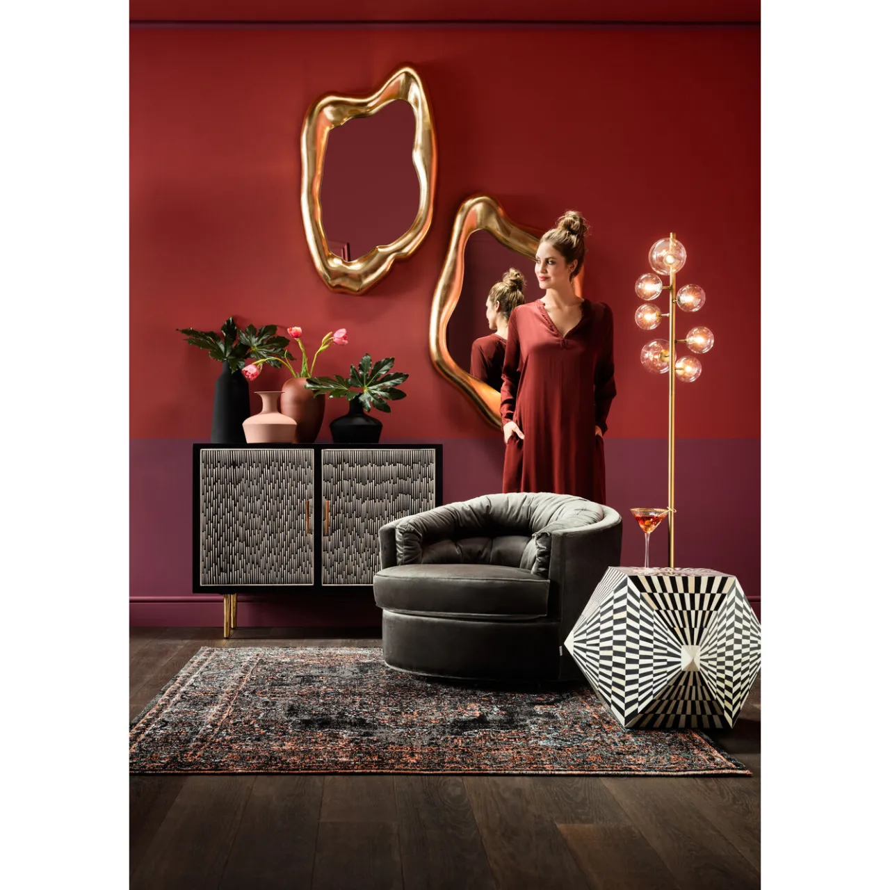 KARE Design Lampadaire Bello Sette 162Cm New