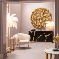 KARE Design Lampadaire Feather Palm Blanc 165Cm Sale