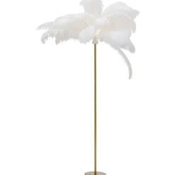 KARE Design Lampadaire Feather Palm Blanc 165Cm Hot