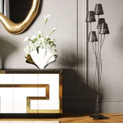 KARE Design Lampadaire Flexible Noir Cinque New