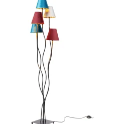 KARE Design Lampadaire Flexible Velours Noir Cinque Best