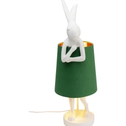 KARE Design Lampe A Poser Animal Rabbit Blanc/Vert 68Cm Clearance