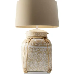 KARE Design Lampe A Poser Basket Creme 73Cm Online