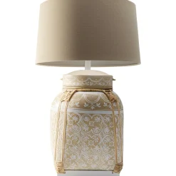 KARE Design Lampe A Poser Basket Creme 73Cm Online