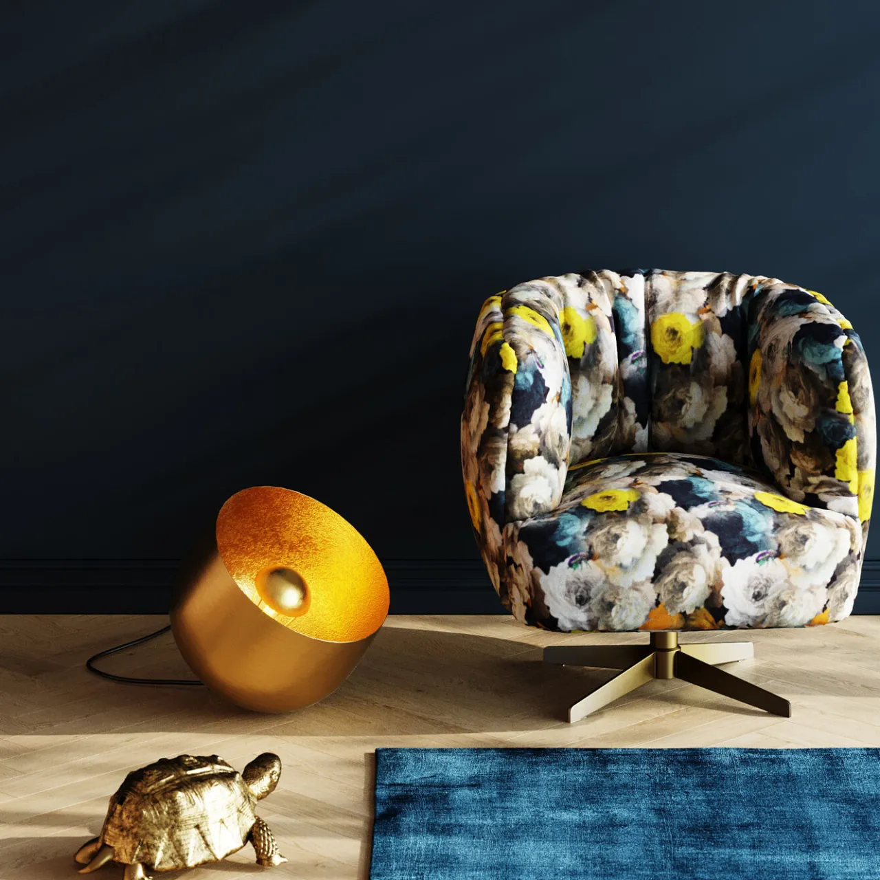 KARE Design Lampe De Sol Apollon Smooth Dore O35Cm Sale