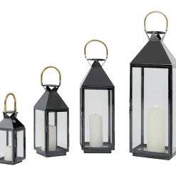 KARE Design Lanterne Giardino Noir (4/Set) Outlet