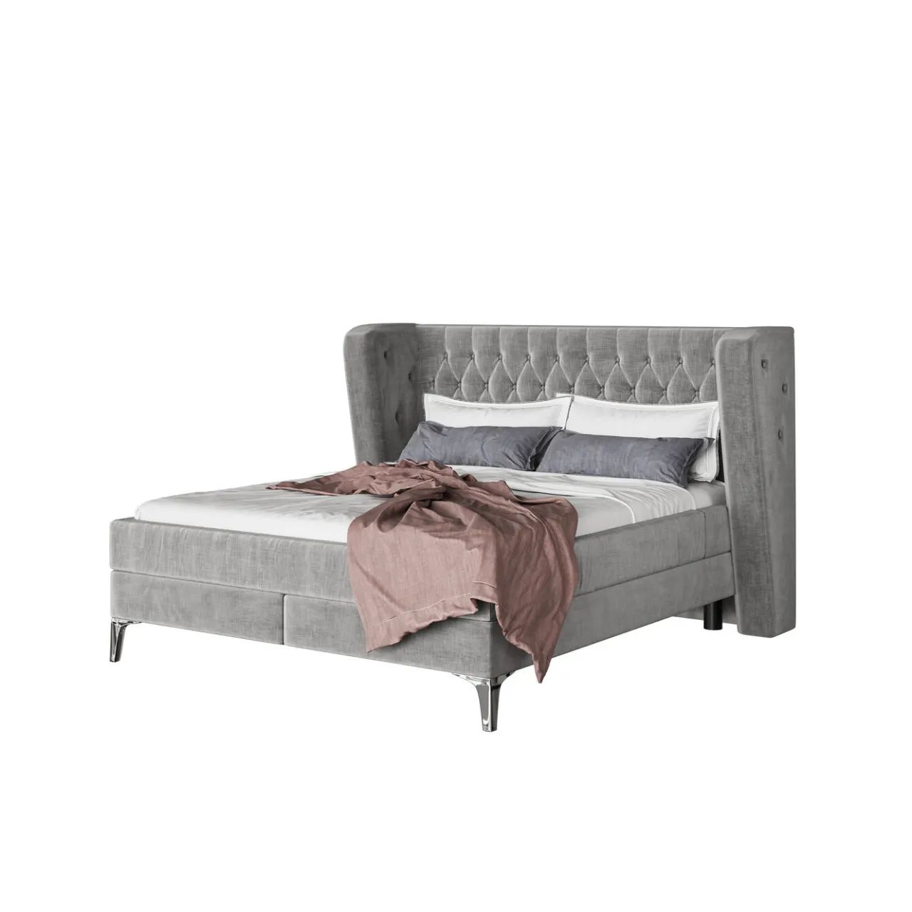 KARE Design Lit Boxspring Benito Moon Gris 160X200 Discount