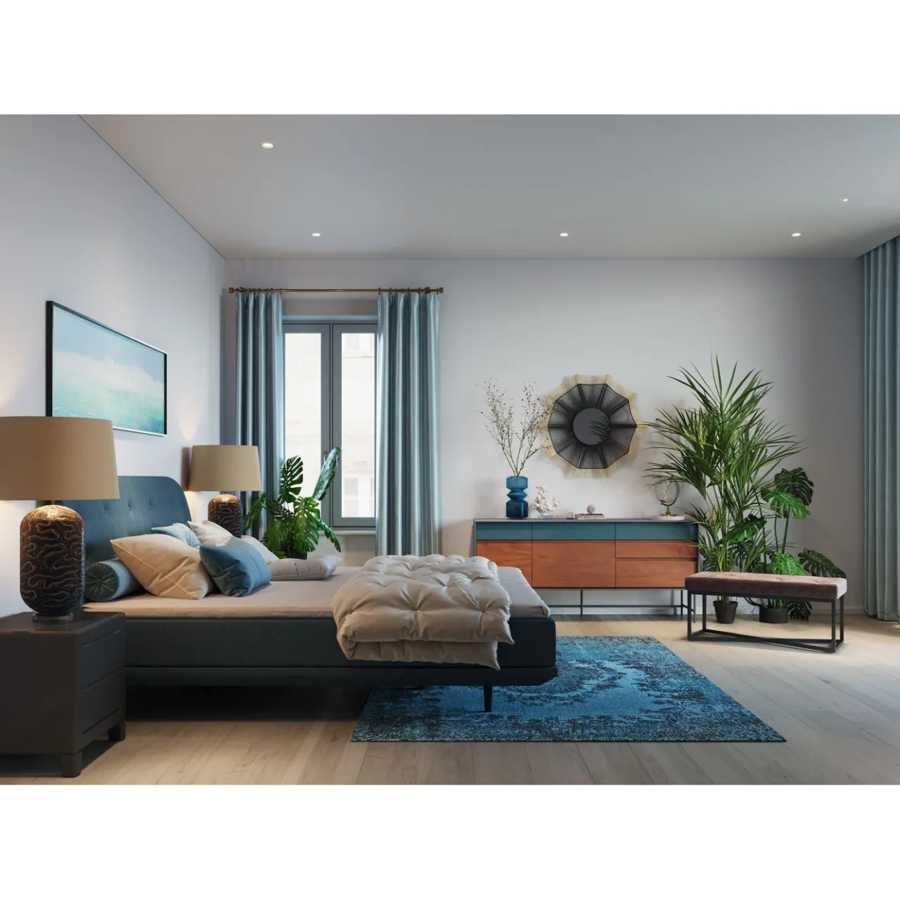 KARE Design Lit Boxspring Luna Bleu 180X200 Outlet