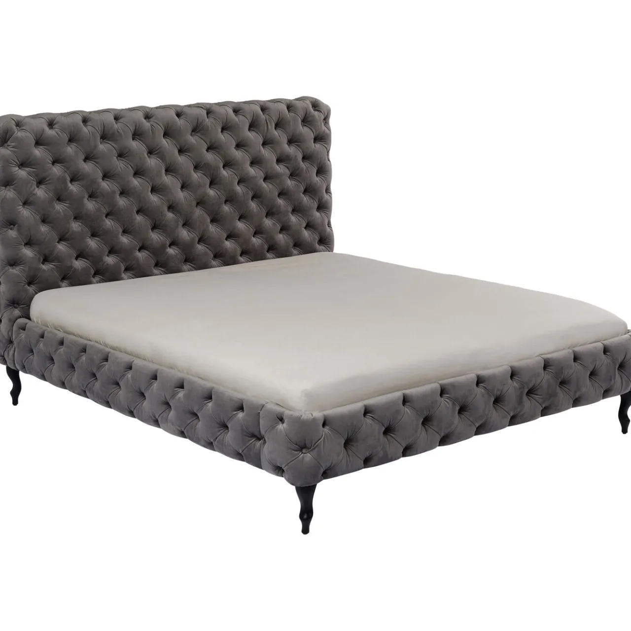 KARE Design Lit Desire Haut Gris Argente 180X200Cm New