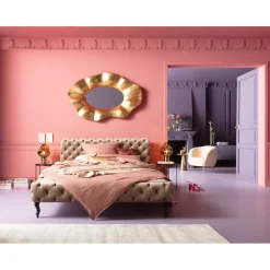KARE Design Lit Desire Velours Ecru 180X200Cm New