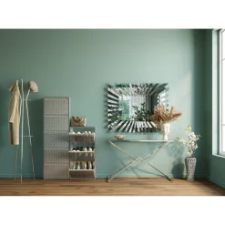 KARE Design Meuble À Chaussures Caruso 5 Alu Brosse Clearance