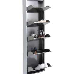 KARE Design Meuble À Chaussures Caruso 5 Alu Brosse Clearance