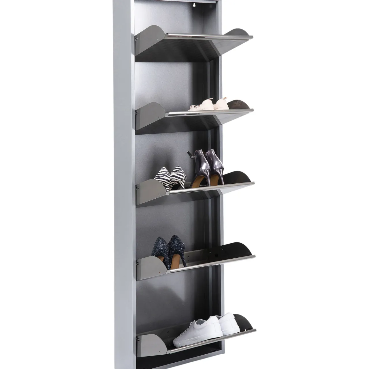 KARE Design Meuble À Chaussures Caruso 5 Alu Brosse Clearance