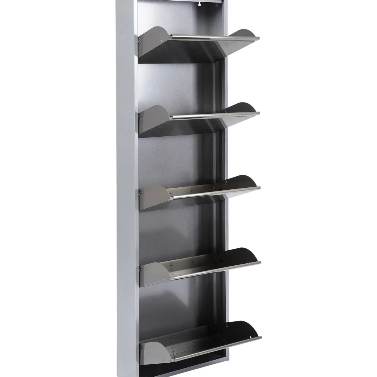 KARE Design Meuble À Chaussures Caruso 5 Alu Brosse Clearance