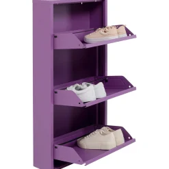 KARE Design Meuble À Chaussures Caruso 3 Violet (Mo) Clearance