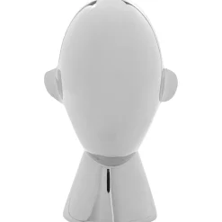 KARE Design Objet Décoratif Abstract Face Argente 22Cm New