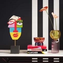 KARE Design Objet Décoratif Abstract Face Multicolour 52 Sale