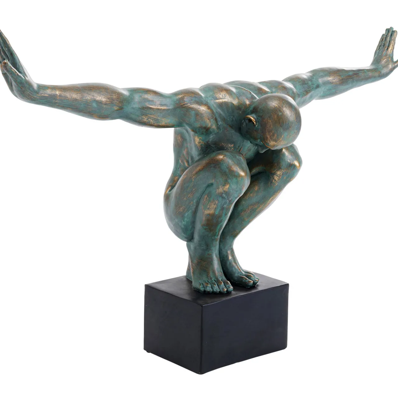 KARE Design Objet Décoratif Athlete Xl Antique Vert 100Cm