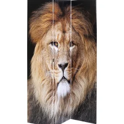KARE Design Paravent King Lion Vs Cat Girl 120X180 New