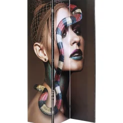 KARE Design Paravent Royal Headdress Vs Snake Girl 120X180 Outlet