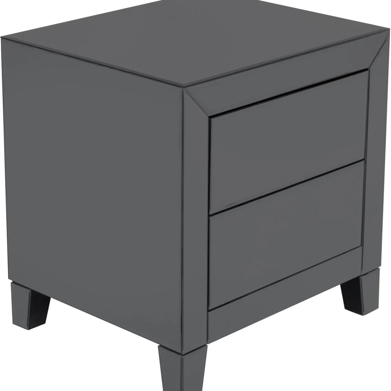 KARE Design Petite Commode Luxury Push 2 Tiroirs Gris Sale