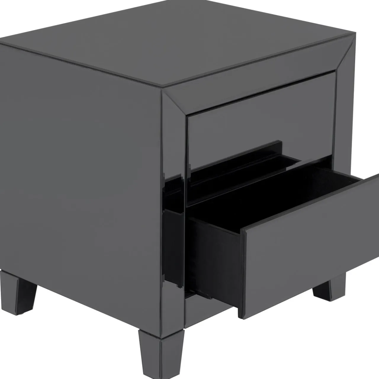 KARE Design Petite Commode Luxury Push 2 Tiroirs Gris Sale