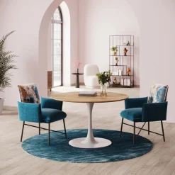KARE Design Plateau De Table Invitation Rond Chene O90Cm Discount