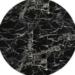 KARE Design Plateau De Table Schickeria Marbre Noir O80Cm Sale