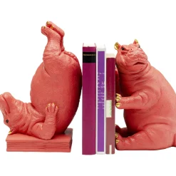 KARE Design Serre-Livres Hippo Fuchsia (2/Set) Clearance