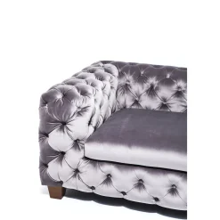KARE Design Sofa Desire 3-Places Velours Gris Outlet