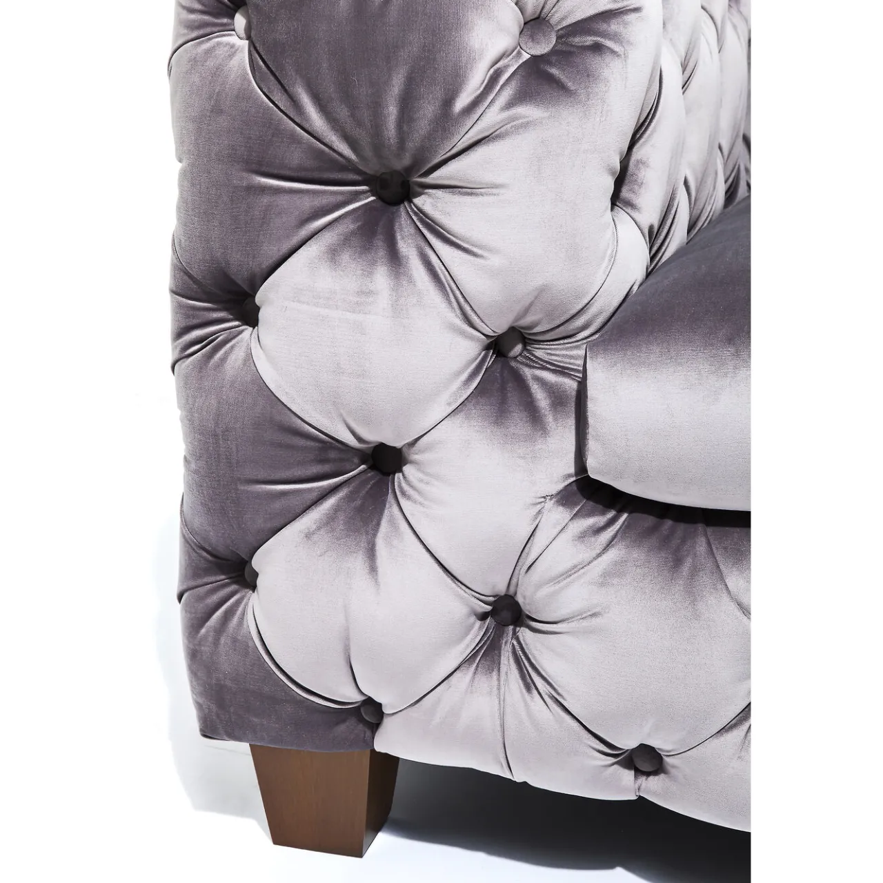 KARE Design Sofa Desire 3-Places Velours Gris Outlet