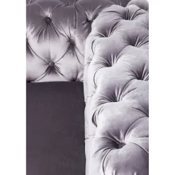 KARE Design Sofa Desire 3-Places Velours Gris Outlet