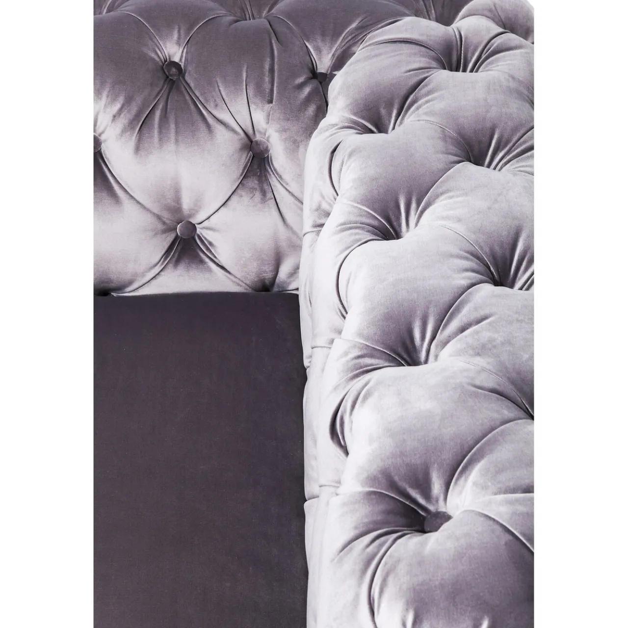 KARE Design Sofa Desire 3-Places Velours Gris Outlet