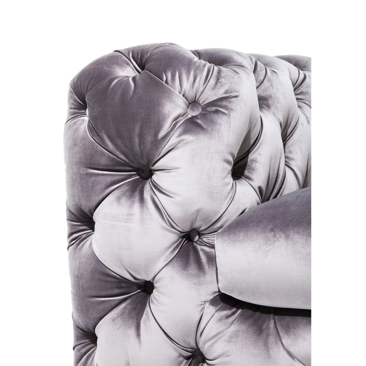 KARE Design Sofa Desire 3-Places Velours Gris Outlet