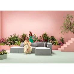 KARE Design Sofa Infinity Meridienne Droite Gris Best